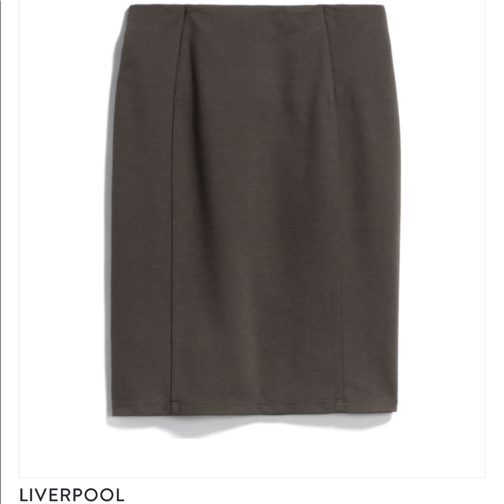 Brown pencil skirt